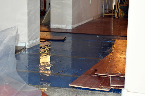 Professional Burst Pipe Cleanup technician working in Beggs, OK